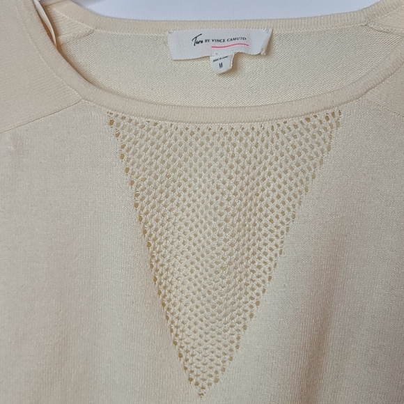 Two by Vince Camuto long sleeve cream sweater sz M - Picture 5 of 7